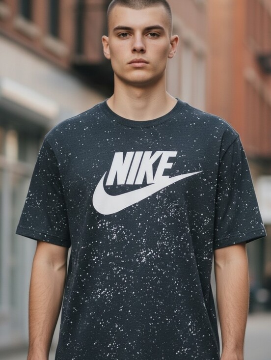 Other - Nike Men's Size XL Spatted Mess Design Big Swoosh Shirt Casual Wear